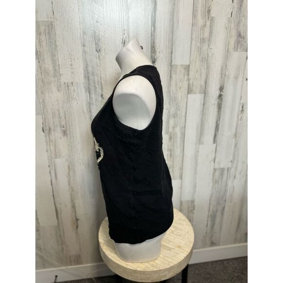 Black rose tank top - Picture 3 of 5